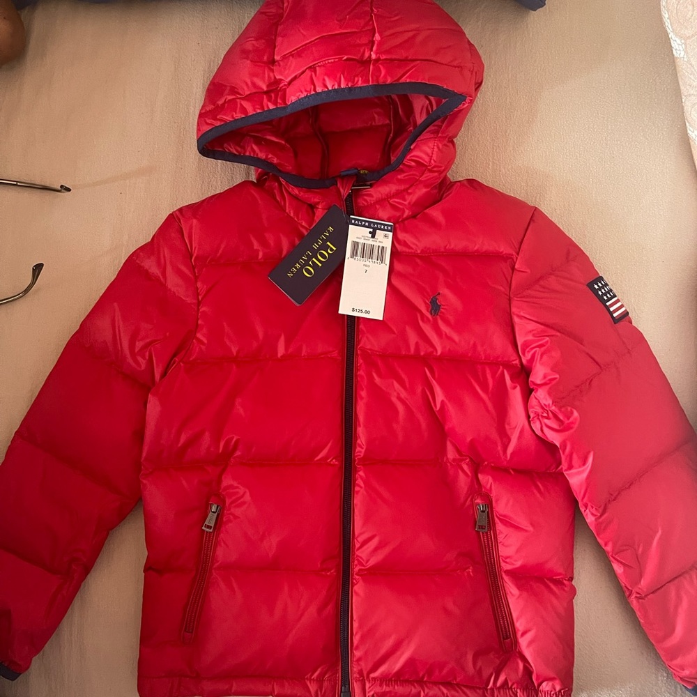 - POLO RALPH LAUREN HOODIE DUCK DOWN JACKET KIDS